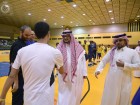 الامير فيصل بن تركي يزور تدريبات السلة .. ويشيد بالجهود التي يقدمها بن عصاي