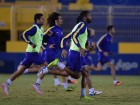 The team continue training on Monday, and Ghaleb had his fitness program.