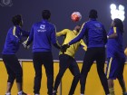 Cannavaro continue the training, and higuita strengthen the Goalies Training