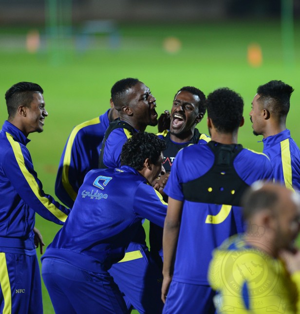 The team continue training on Sunday to get ready for AlRaed Game
